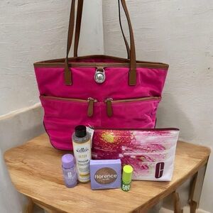 MK Tote Bag with Makeup Bundle